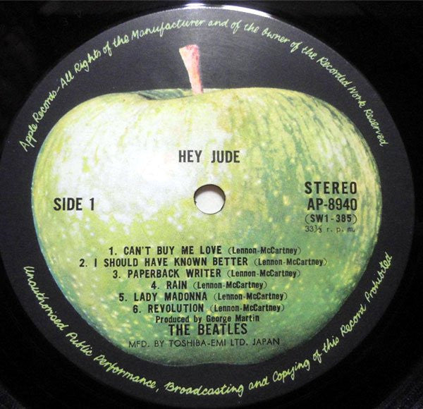 The Beatles - Hey Jude (LP, Comp, RE)