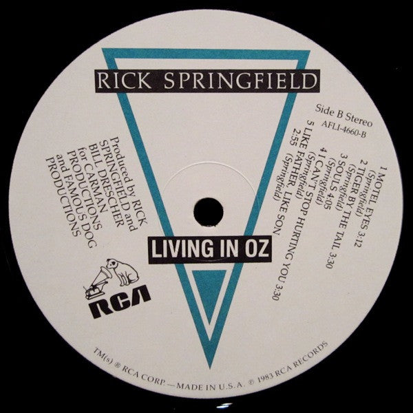 Rick Springfield - Living In Oz (LP, Album, Ind)