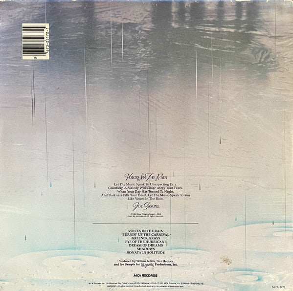 Joe Sample - Voices In The Rain (LP, Album, Pin)