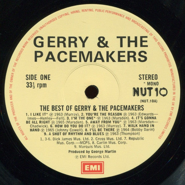 Gerry & The Pacemakers - The Best Of Gerry And The Pacemakers(LP, C...