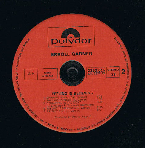 Erroll Garner - Feeling Is Believing (LP, Album, RE)