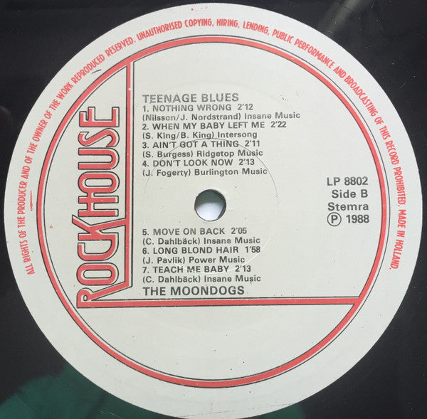 Moondogs (2) - Teen-Age Blues (LP, Album)