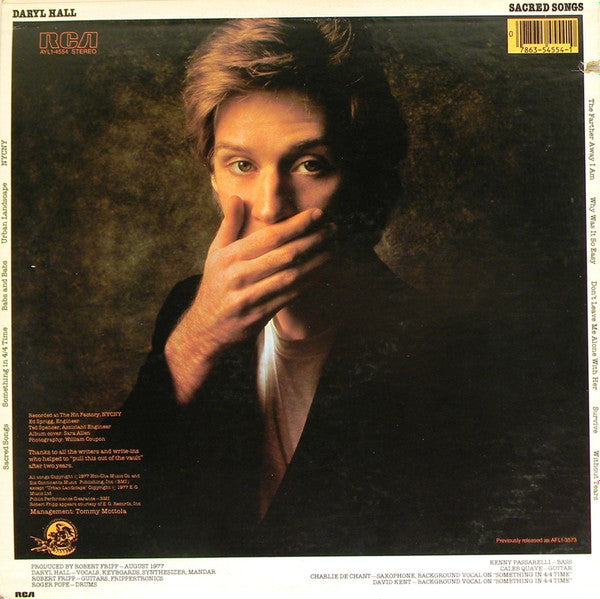 Daryl Hall - Sacred Songs (LP, Album, RE)