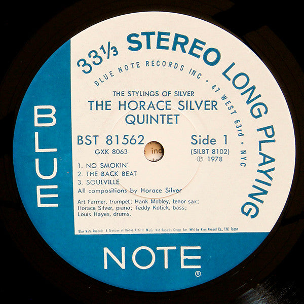 Horace Silver Quintet* - The Stylings Of Silver (LP, Album, RE)
