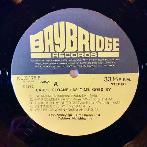 Carol Sloane - As Time Goes By (LP, Album)