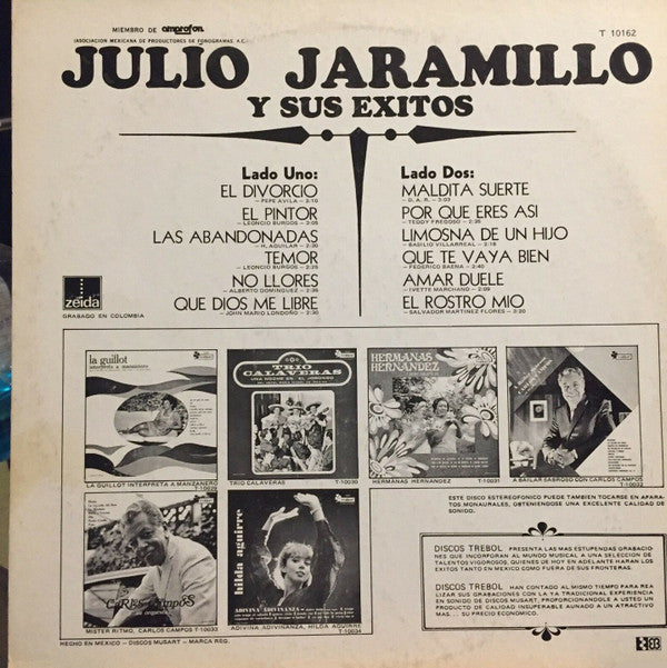 Julio Jaramillo - Julio Jaramillo Y Sus Exitos (LP, Comp)