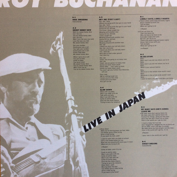 Roy Buchanan - Live In Japan (LP, Album)