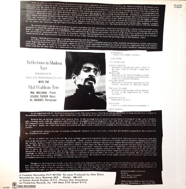 Mal Waldron - Les Nuits De La Negritude - Quiet Temple = クワイエット・テンプ...