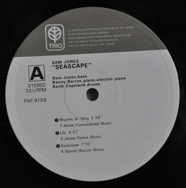Sam Jones - Seascape (LP, Album)