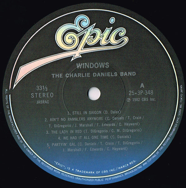 The Charlie Daniels Band - Windows (LP, Album)