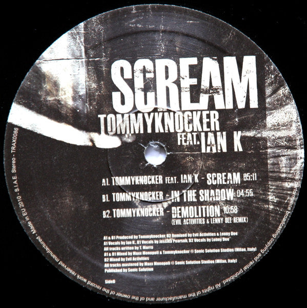 Tommyknocker Feat. Ian K (2) - Scream (12"")