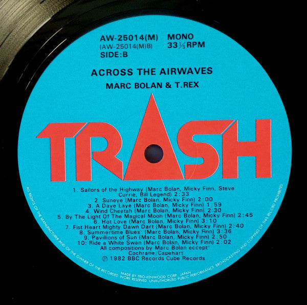 Marc Bolan And T. Rex - Across The Airwaves (LP, Comp, Mono)