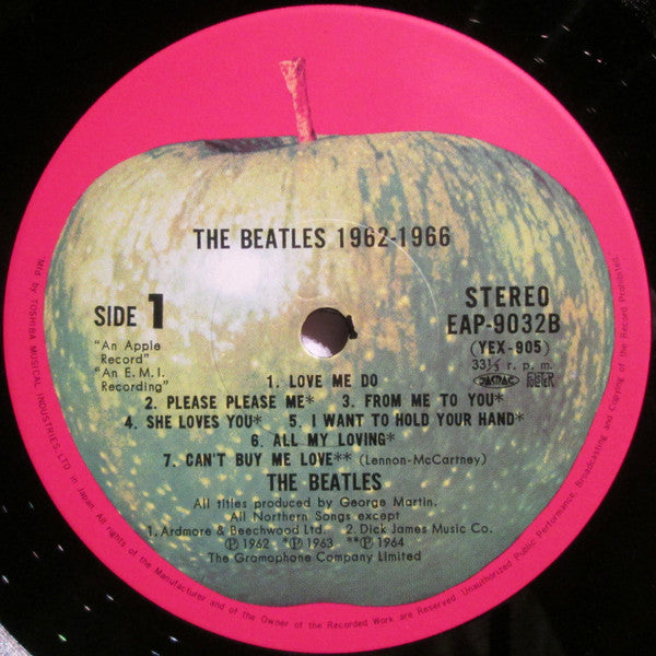 The Beatles = ザ・ビートルズ* - 1962-1966 = 1962年〜1966年 (2xLP, Comp, RE)