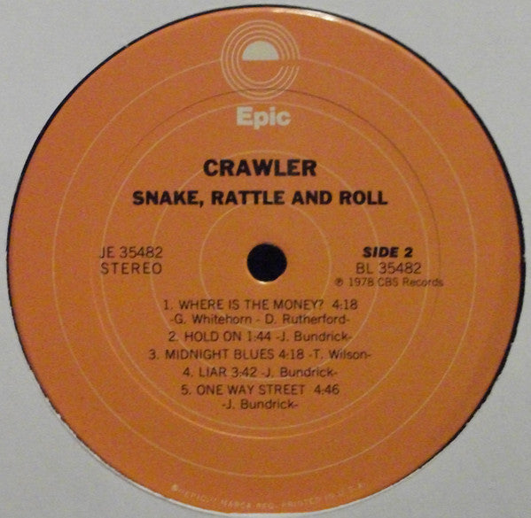 Crawler - Snake, Rattle And Roll (LP, Album, Pit)