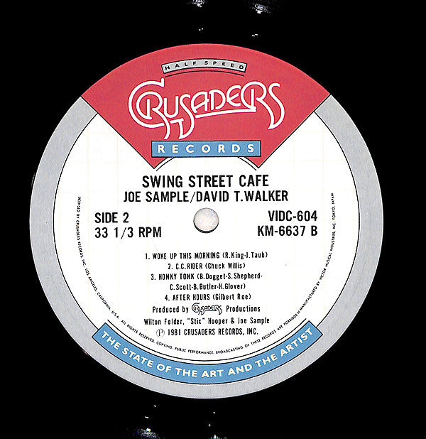 Joe Sample - David T. Walker - Swing Street Cafe (LP, Album, RE)