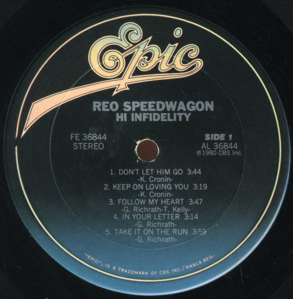 REO Speedwagon - Hi Infidelity (LP, Album, San)