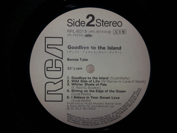 Bonnie Tyler - Goodbye To The Island (LP, Album, Promo)