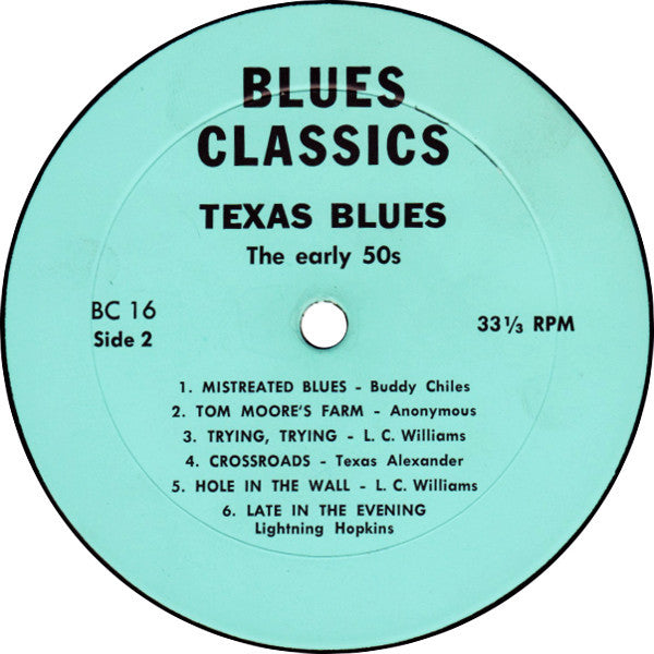 Various - Texas Blues - The Early '50s (LP, Comp)