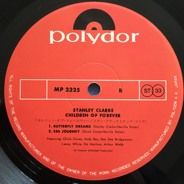 Stan Clarke* - Children Of Forever (LP, Album)