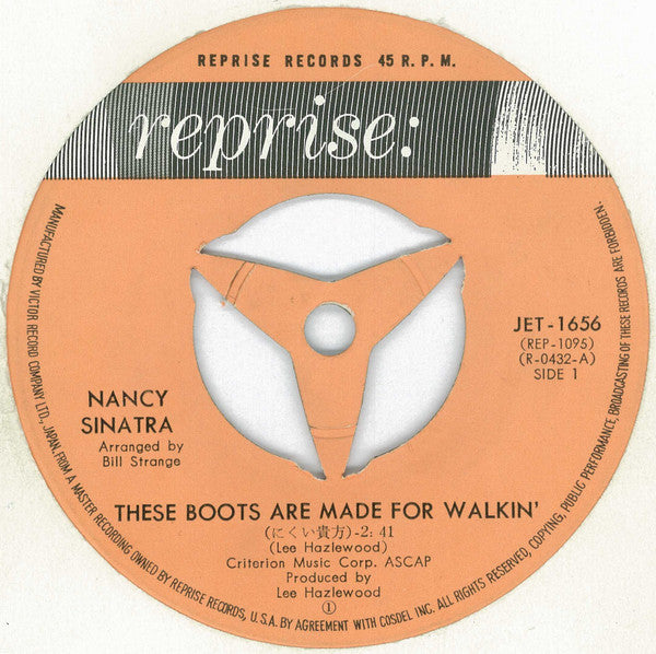 Nancy Sinatra - にくい貴方 = These Boots Are Made For Walkin' / 町は眠らない =...