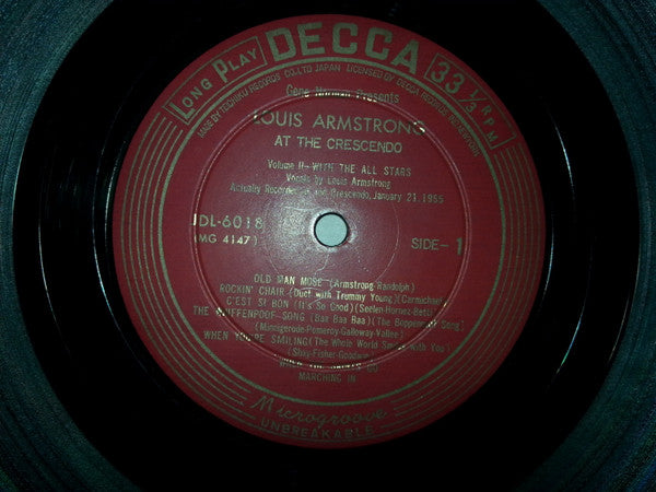 Louis Armstrong - At The Crescendo Vol. 2 (LP, Album, Mono)