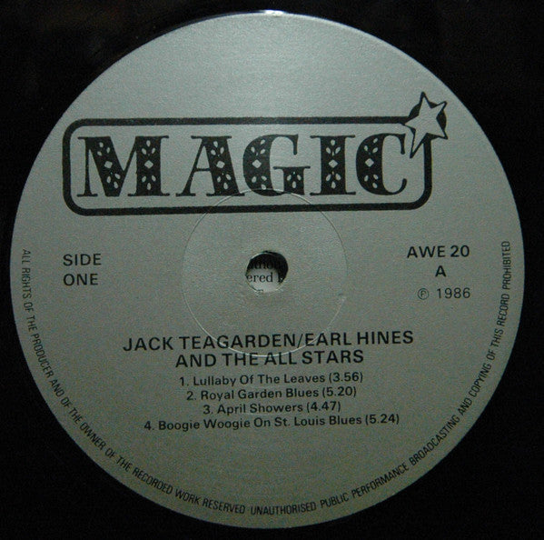 Jack Teagarden - The Jack Teagarden / Earl Hines All Stars At The O...