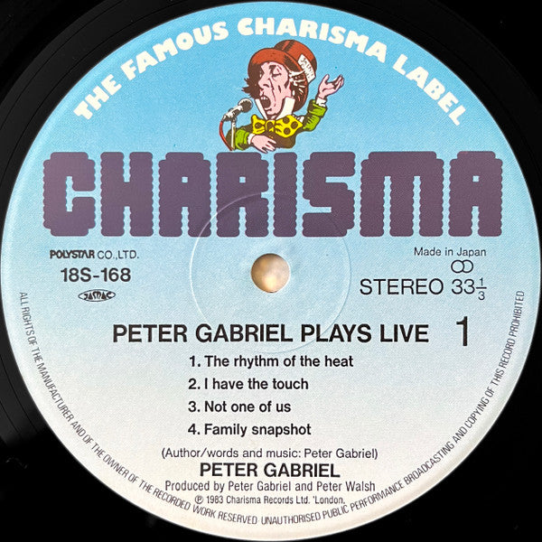 Peter Gabriel - Plays Live (2xLP, Album)