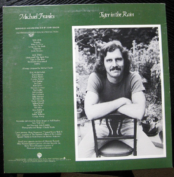 Michael Franks - Tiger In The Rain (LP, Album, Los)