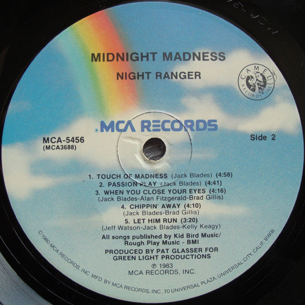 Night Ranger - Midnight Madness (LP, Album, Pin)