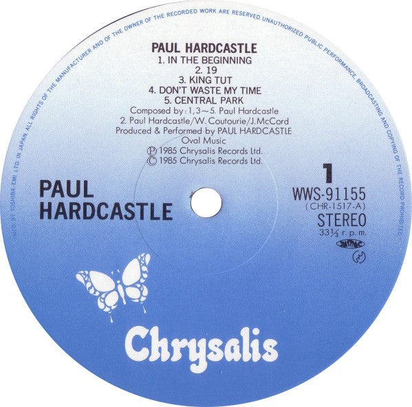 Paul Hardcastle - Paul Hardcastle (LP, Album)