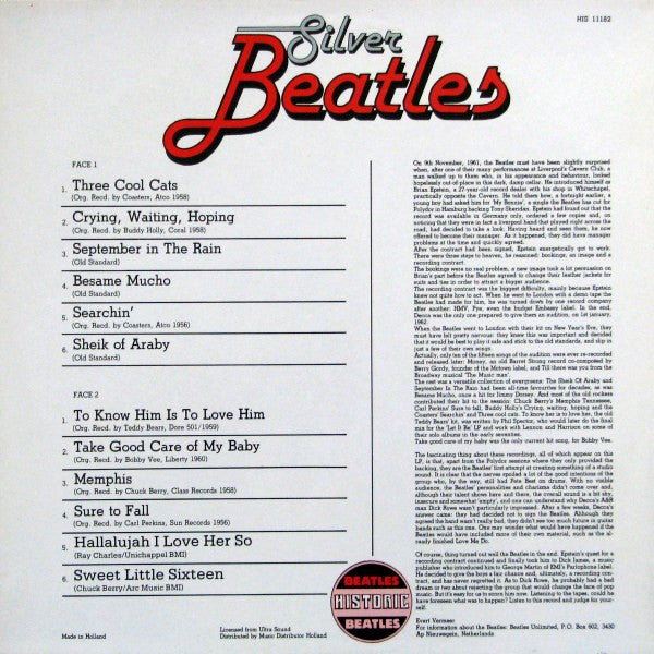 The Beatles - Silver Beatles (LP, Comp, Unofficial)