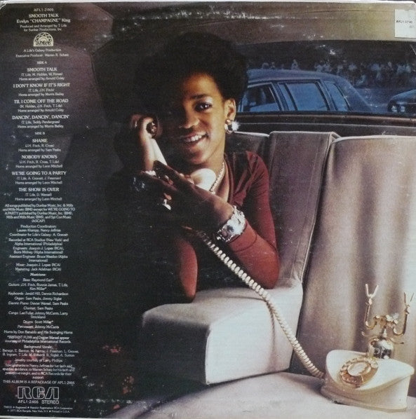 Evelyn ""Champagne"" King* - Smooth Talk (LP, Album, RE)