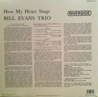 Bill Evans Trio* - How My Heart Sings (LP, Album, RE, RM)