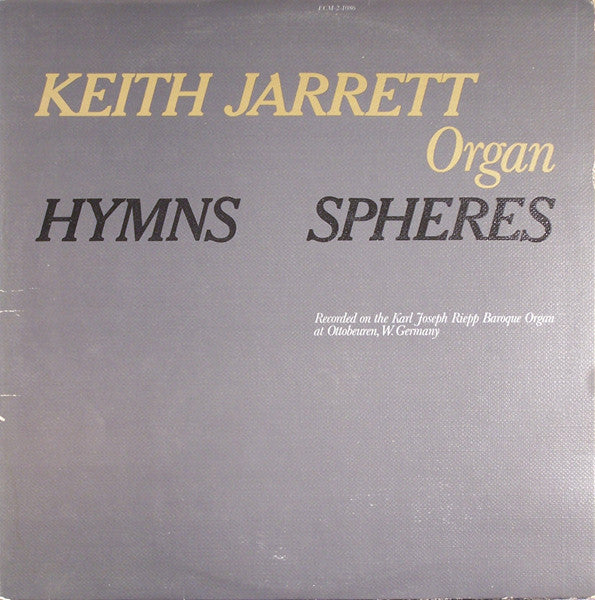 Keith Jarrett - Hymns Spheres (2xLP, Album)