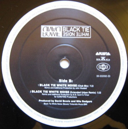David Bowie Featuring Al B. Sure! - Black Tie White Noise (12"", Maxi)