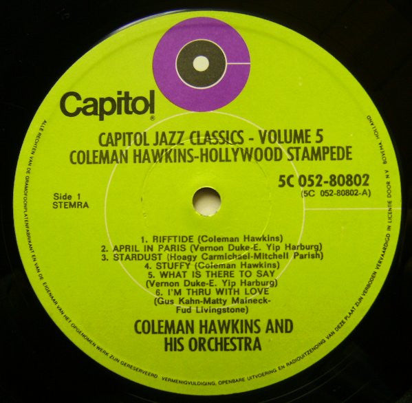 Coleman Hawkins And His Orchestra - Hollywood Stampede (LP, Comp)