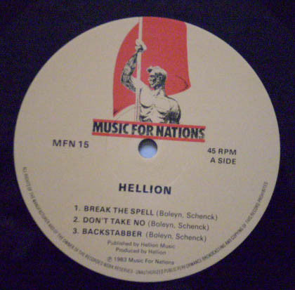 Hellion - Hellion (12"", MiniAlbum)