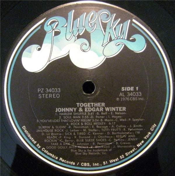 Johnny* & Edgar Winter - Together (LP, Album, San)