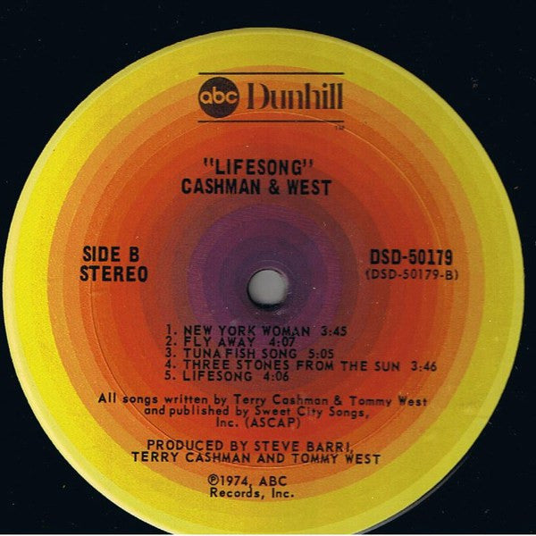 Cashman & West - Lifesong (LP, Album)