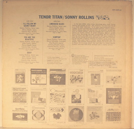 Sonny Rollins - Tenor Titan (LP, Comp, ele)