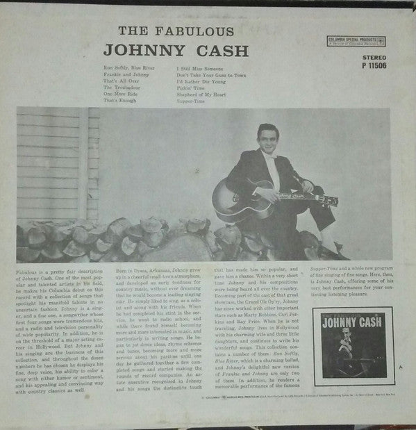 Johnny Cash - The Fabulous Johnny Cash (LP, Album, RE, Pit)