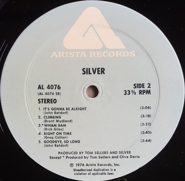 Silver (10) - Silver (LP, Album, Wad)