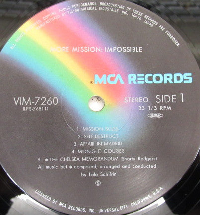 Lalo Schifrin - More Mission: Impossible (LP, Album, RE)