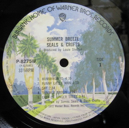 Seals & Crofts - Summer Breeze (LP, Album, RP)