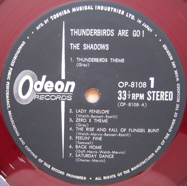 The Shadows - Thunderbirds Are Go! (LP, Comp, Red)