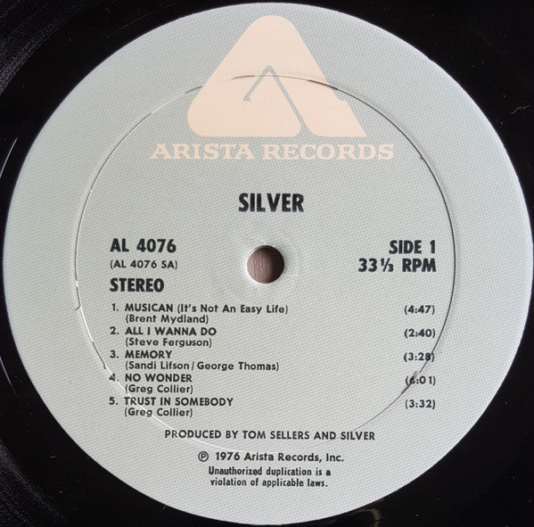 Silver (10) - Silver (LP, Album, Wad)