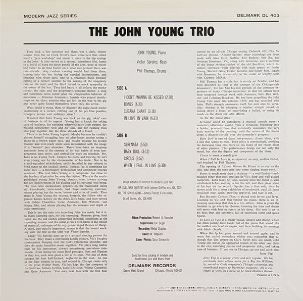 The John Young Trio - The John Young Trio (LP, Album, RE)