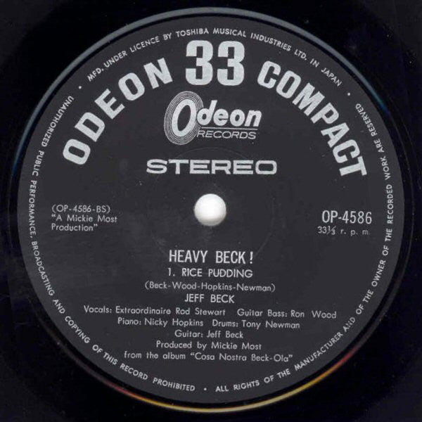 Jeff Beck* - Heavy Beck (7"", EP)