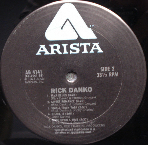 Rick Danko - Rick Danko (LP, Album, San)