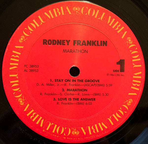 Rodney Franklin - Marathon (LP, Album)